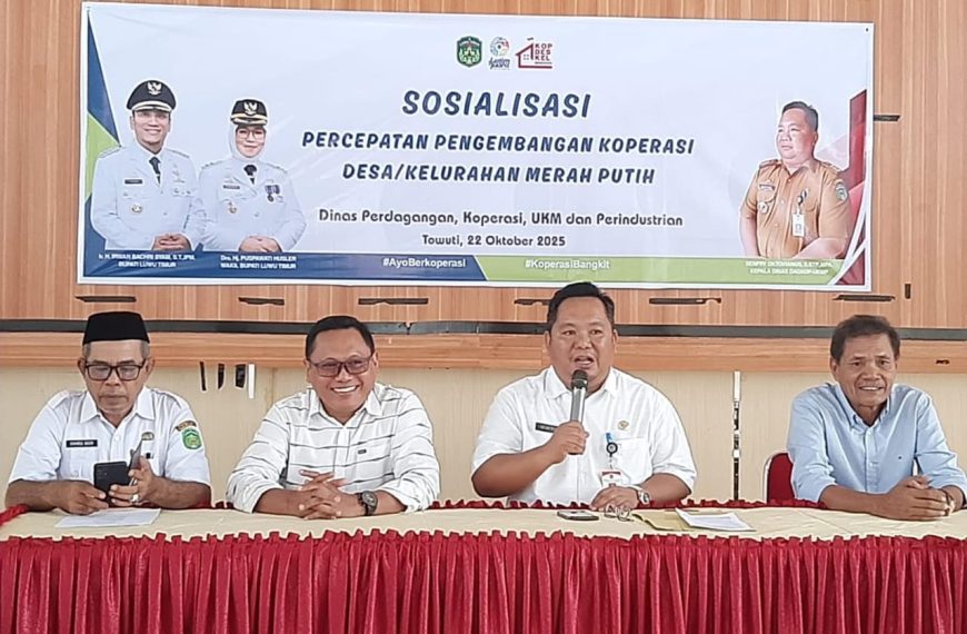 Dorong Tata Kelola Koperasi yang Akuntabel, Pemkab Lutim Gelar Sosialisasi Percepatan Pengembangan KDKMP