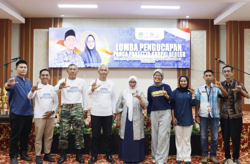 41 Regu ASN Tampilkan Kekompakan pada Lomba Panca Prasetya KORPRI Lutim