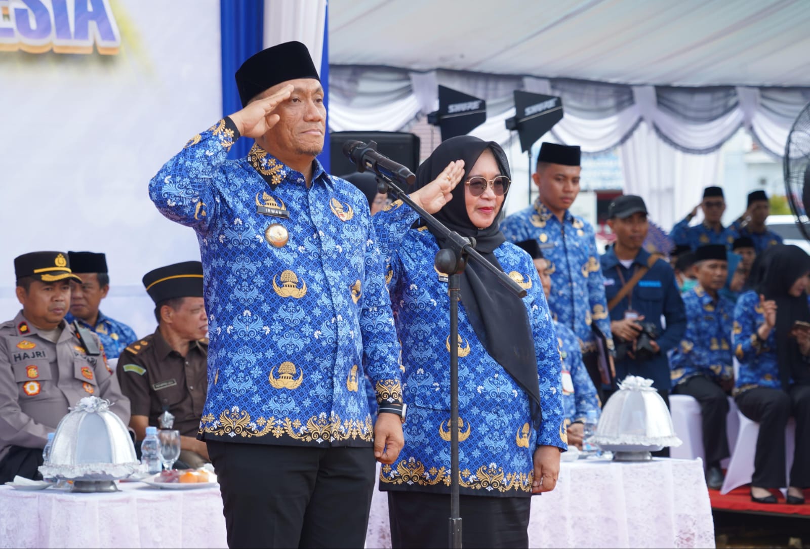 Bupati Irwan dan Wabup Puspa Pimpin Upacara HUT KORPRI Ke-54 di Luwu Timur