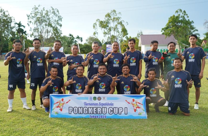 Gol Bupati Irwan, Pemkab Lutim Tahan Imbang D’Legend all star 2-2 Pada Laga Eksebisi Pongkeru Cup 1