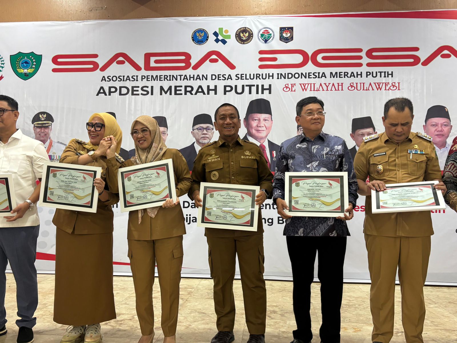 Bupati Irwan Terima Penghargaan Atas Dedikasi dalam Pembangunan KDMP