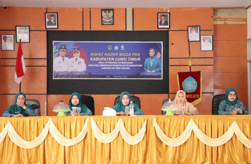 Gandeng Dinsos P3A, TP-PKK Lutim Siapkan Kandidat Terbaik Lewat Rapat Kader Muda