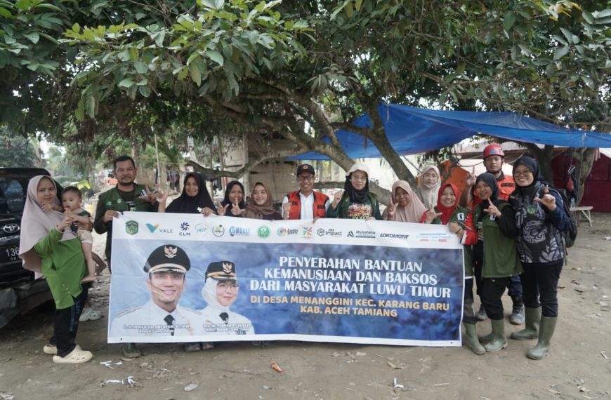 Relawan Kemanusiaan Pemkab Lutim Gelar Baksos di Aceh Tamiang