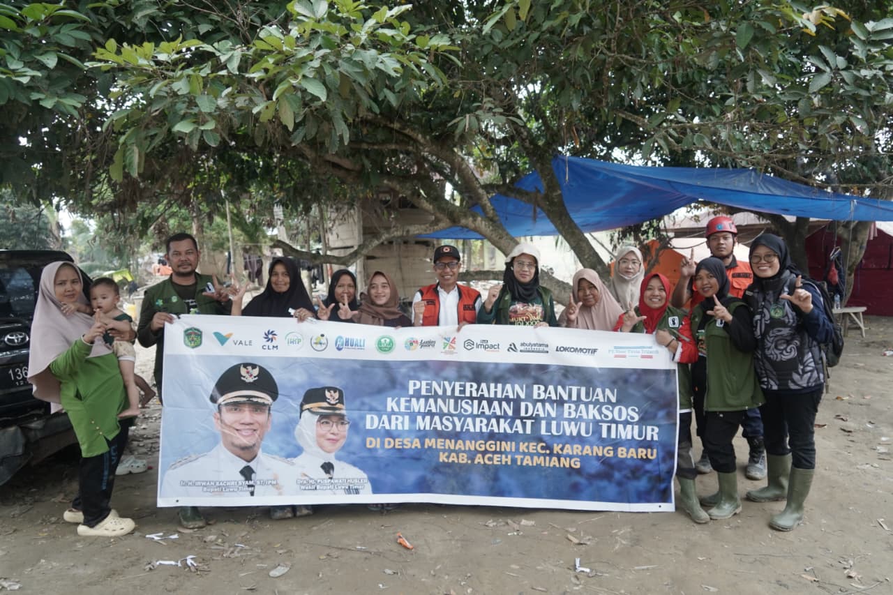 Relawan Kemanusiaan Pemkab Lutim Gelar Baksos di Aceh Tamiang