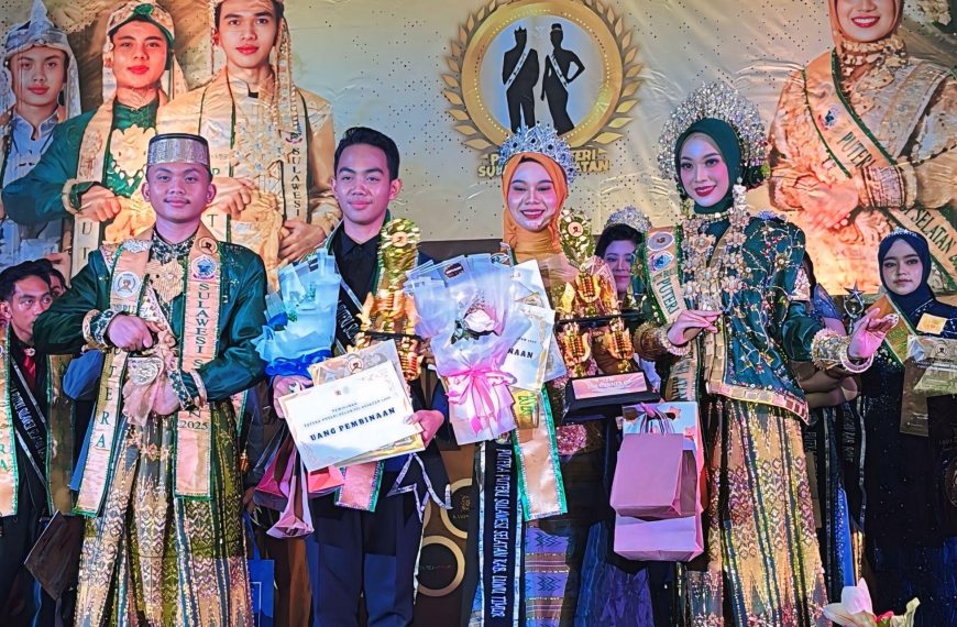 PERAIH SECOND RUNNER UP 2 AJANG PUTRA-PUTRI SULSEL 2026 BERASAL DARI KECAMATAN TOWUTI KAB.LUWU TIMUR.