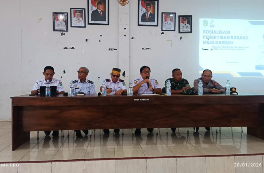 Pemkab Lutim Sosialisasikan Penertiban BMD di Desa Harapan, Dukung Kelancaran PSN IHIP