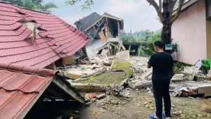 tanah bergerak Desa Padasari Tegal