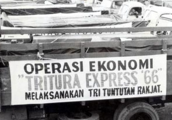 Tritura 1966 demonstrasi mahasiswa di Jakarta Januari 1966