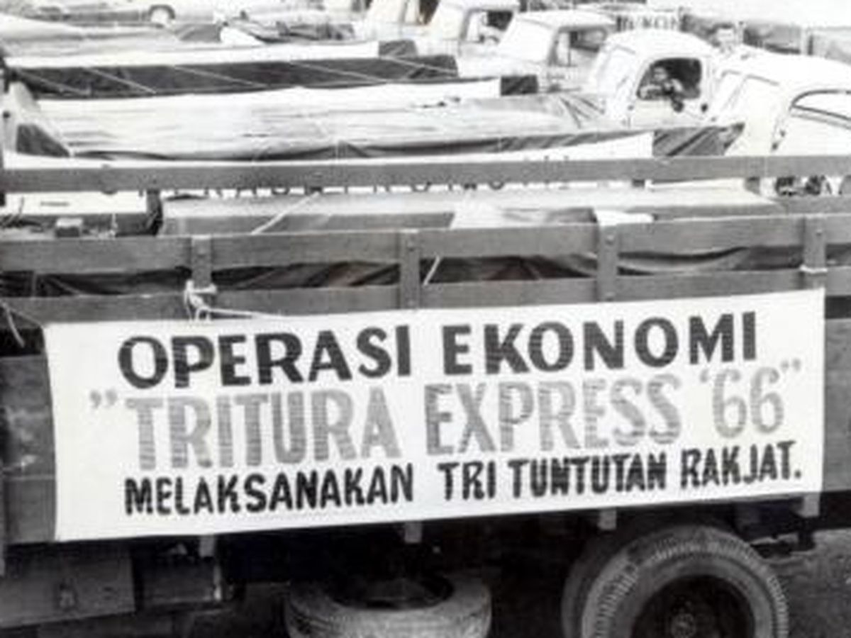Tritura 1966 demonstrasi mahasiswa di Jakarta Januari 1966