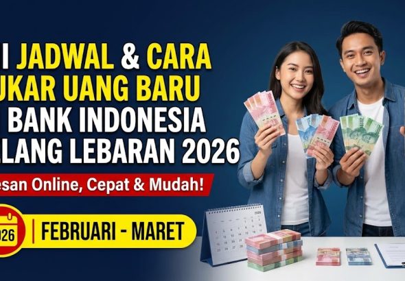 Penukaran uang baru Lebaran 2026 Jawa Timur di kas keliling BI