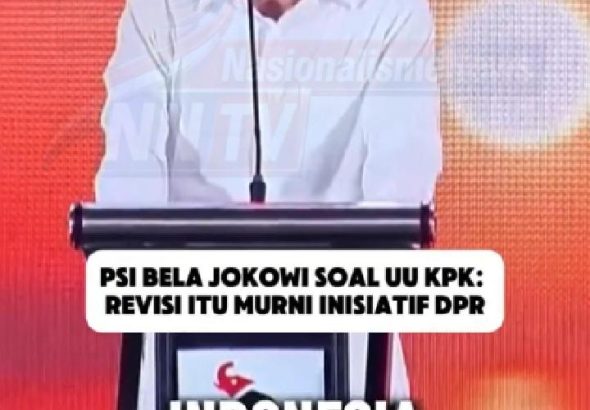 PSI Bela Jokowi RUU KPK