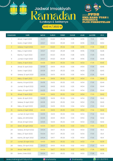Jadwal puasa 2026 lengkap imsakiyah Ramadan