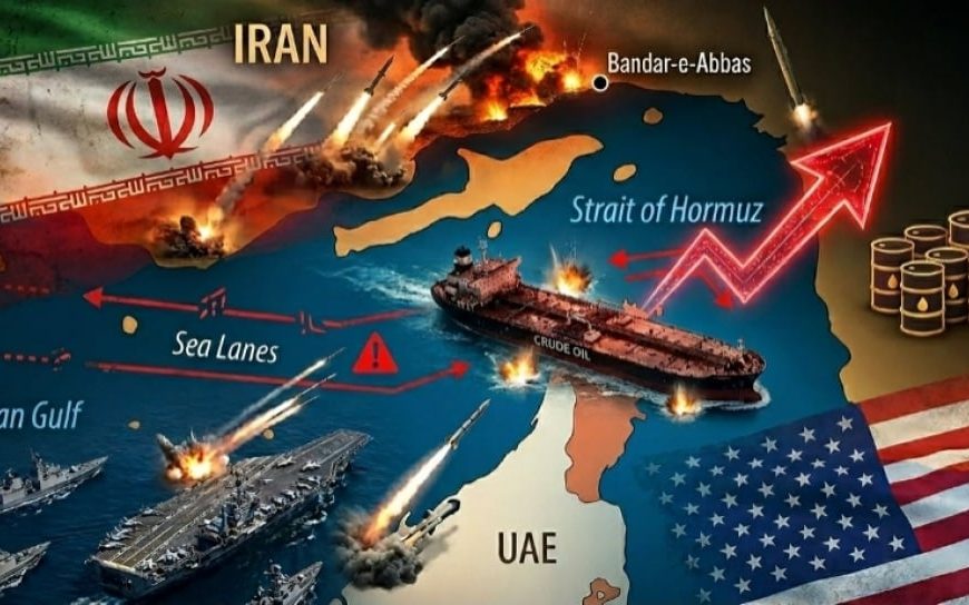 Peta jalur minyak dunia terkait Penutupan Selat Hormuz