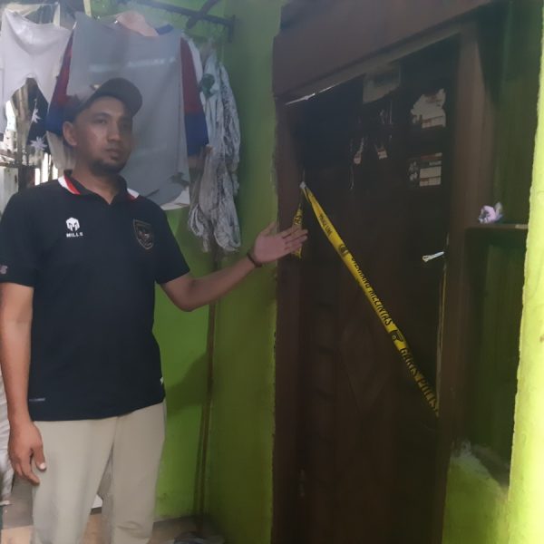 Lokasi penemuan korban di Bambu Apus Jakarta Timur