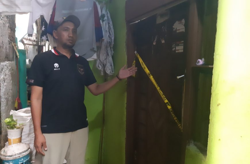 Lokasi penemuan korban di Bambu Apus Jakarta Timur