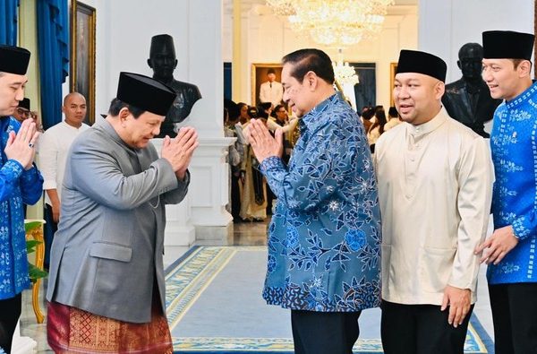 Prabowo sambut SBY di open house Istana Negara