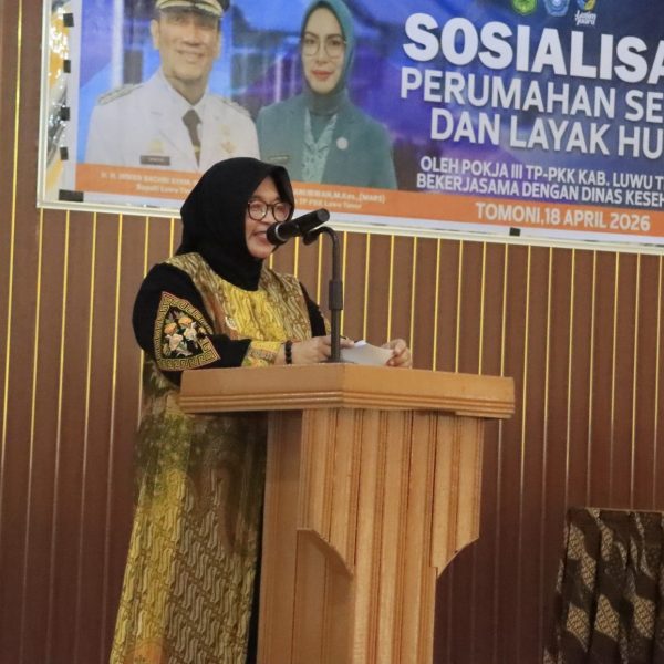 Buka Sosialisasi Perumahan Sehat dan Layak Huni, Wabup Puspa Tegaskan Peran TP-PKK dalam Edukasi Masyarakat