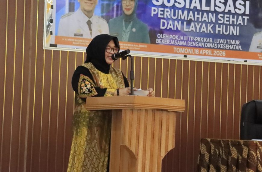 Buka Sosialisasi Perumahan Sehat dan Layak Huni, Wabup Puspa Tegaskan Peran TP-PKK dalam Edukasi Masyarakat