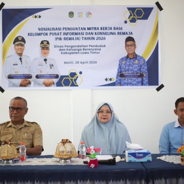 Dinas PPKB Luwu Timur Gelar Sosialisasi Penguatan Mitra Kerja PIK-Remaja