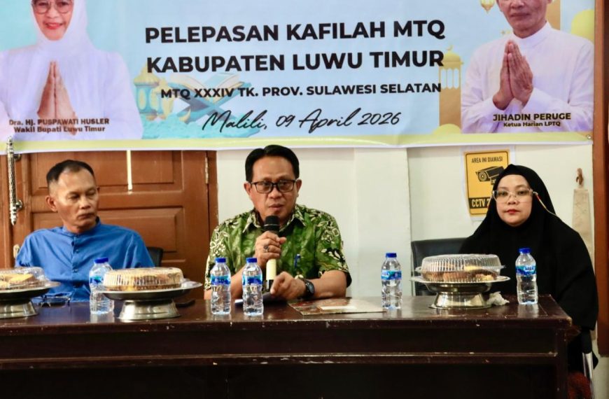 Sekda Resmi Lepas Kafilah Lutim, Optimis Tampil Maksimal di MTQ Sulsel Maros
