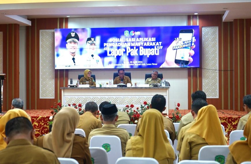 “Lapor Pak Bupati” Jadi Solusi Aduan Warga, Kominfo-SP Lutim Gelar Sosialisasi