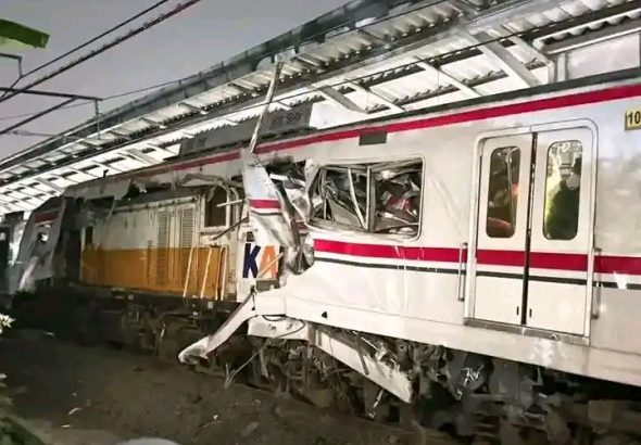 Kecelakaan KA Argo Bromo Anggrek Bekasi Timur