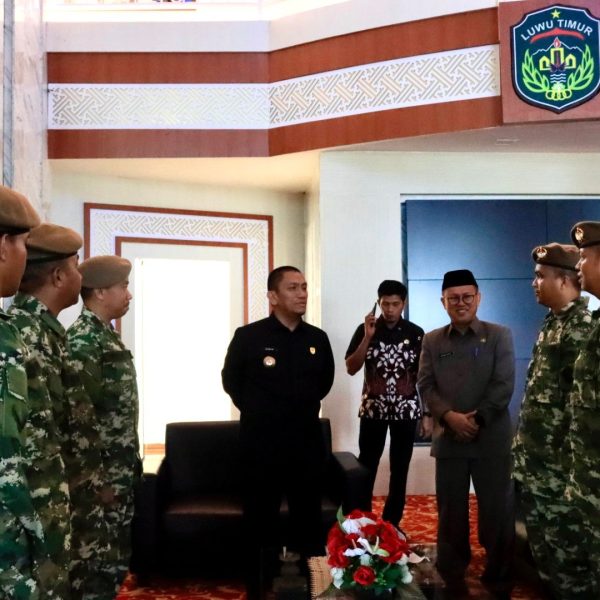 Bupati Lutim Terima Kunjungan ASN Komcad Kodam XIV Hasanuddin