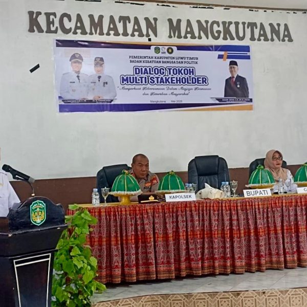 Perkuat Kebersamaan, Kesbangpol Lutim Gelar Dialog Tokoh Masyarakat di Mangkutana
