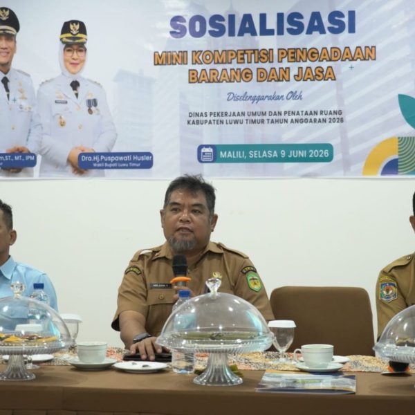 Perkuat Tata Kelola PBJ, Pemkab Lutim Gelar Sosialisasi Minikom