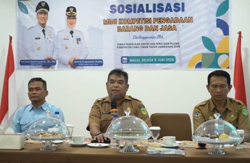Perkuat Tata Kelola PBJ, Pemkab Lutim Gelar Sosialisasi Minikom